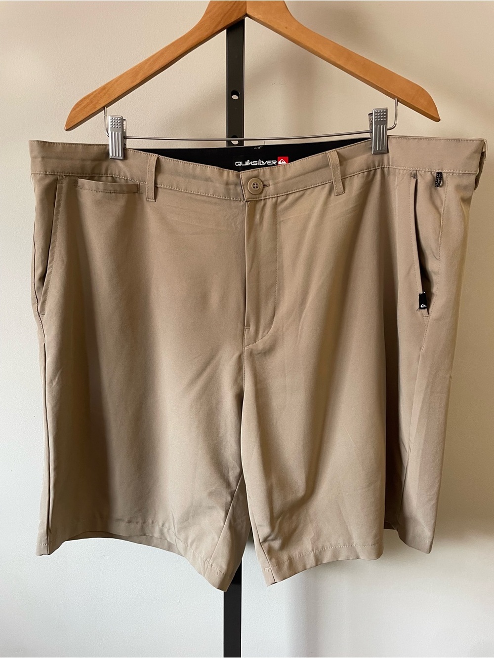 Quiksilver Hybrid Board Shorts Mens Khaki Tan Size 40